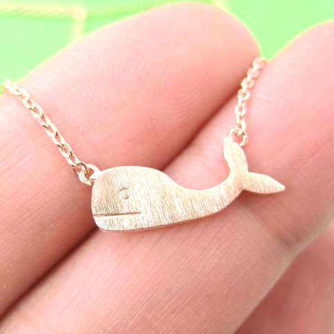 Cute Whale Sea Animal Charm Necklace