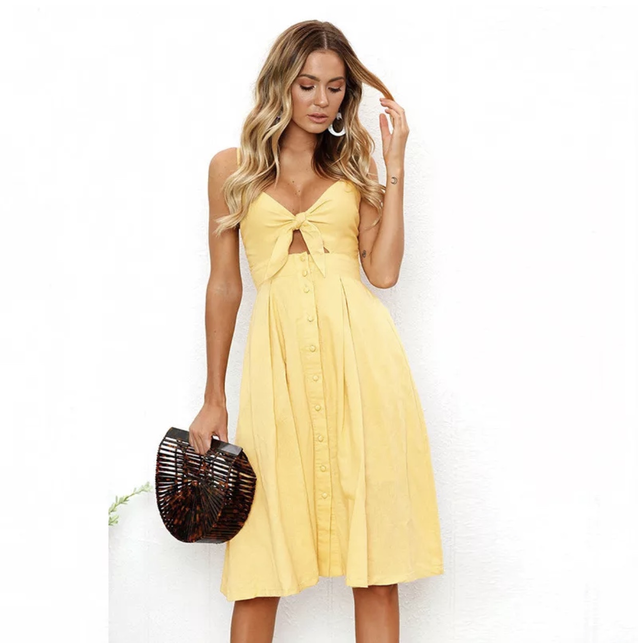 button down sundress