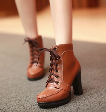 Cute Lace Up Anklet Boots on Luulla