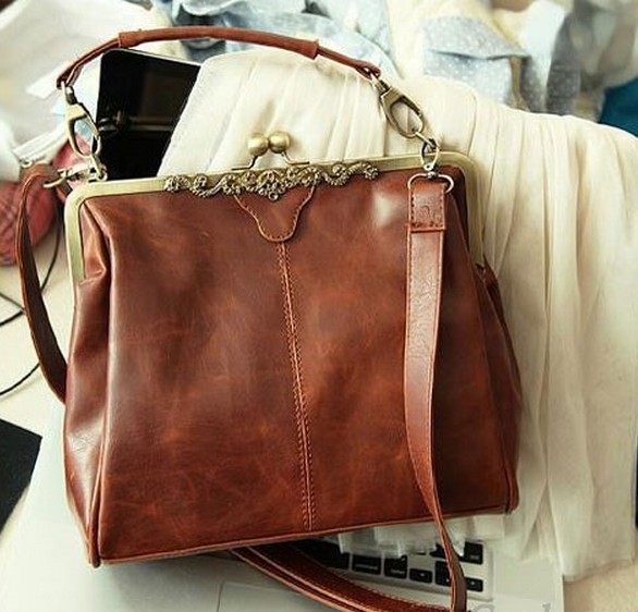Vintage Hollow Satchel Tote Shoulder Bag & Handbag
