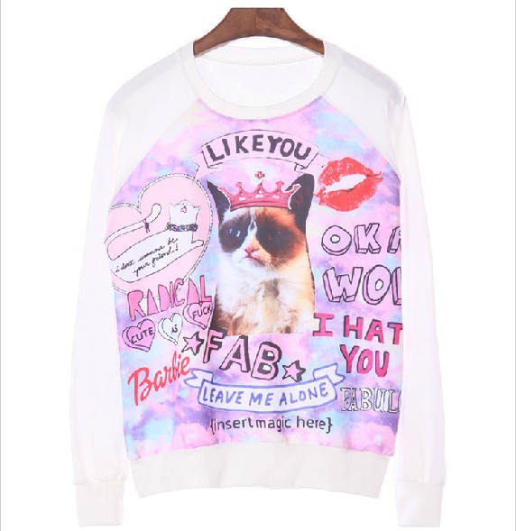 grumpy cat pullover