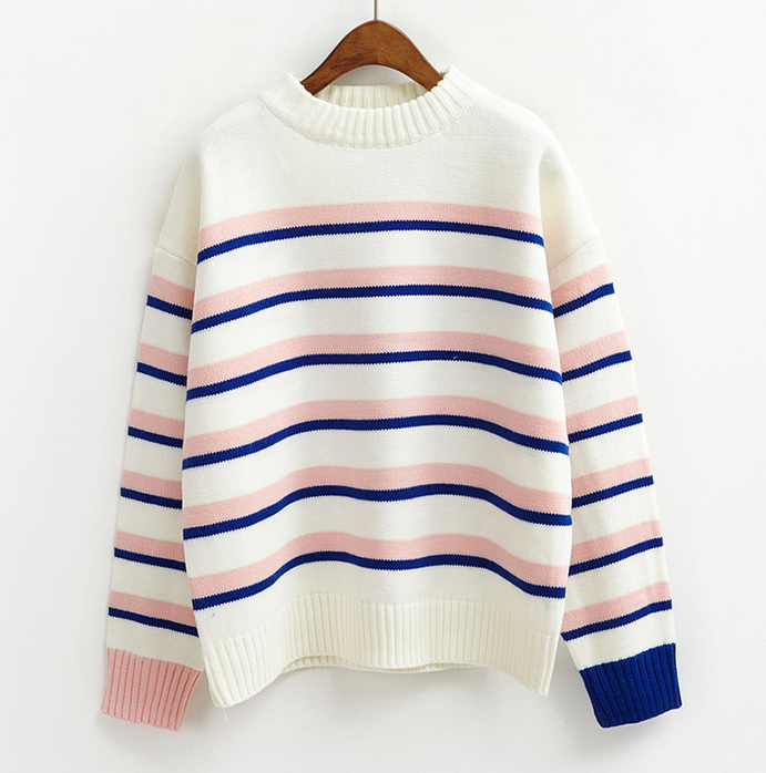 Harajuku Striped Knitted Sweater