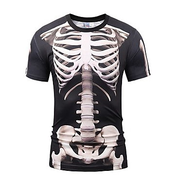 Skeleton / Skull Cosplay Cosplay Costume Men's Unisex Halloween Carnival Day of the Dead Festival / Holiday Halloween Costumes Outfits Gray & Black Vintage