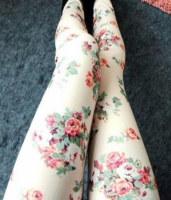 Sexy Rose Leggings Pantyhose
