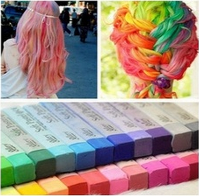 Easy Temporary 12 Colors Non-toxic Hair Chalk,Dye chalk Soft Hair Pastels Kit,12colors/set