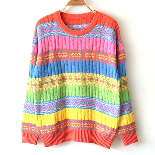 Colorful sweater new arrivals