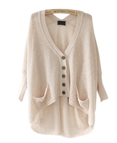 Solid Color High-Low Cardigan