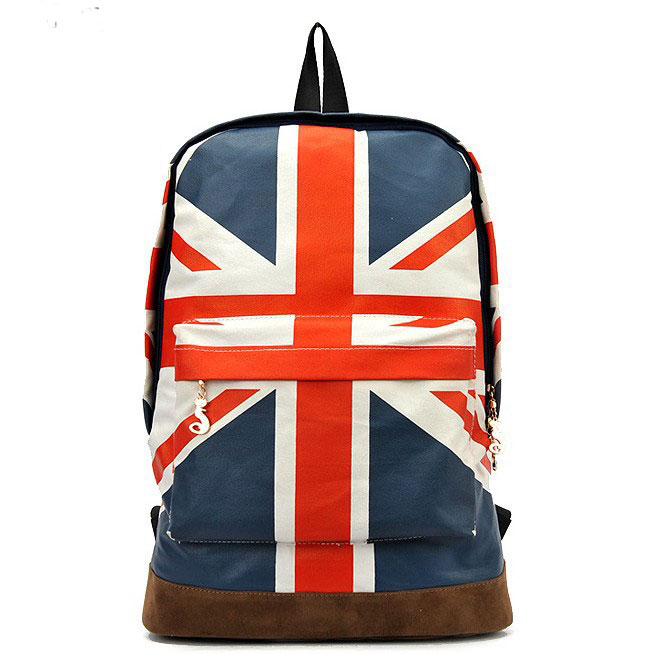 Fashion British Flag Canvas BackPack&Shoulder Bag&School Bag