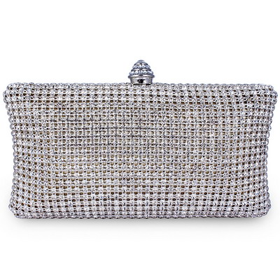 Full Crystal Evening Clutch Bag New Design With 120 Cm Long Chain Wedding Party Bag Wholesale Myself Jewellery 64966-25