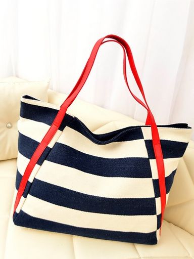 Stylish Nautical Inspired Stripes Bag