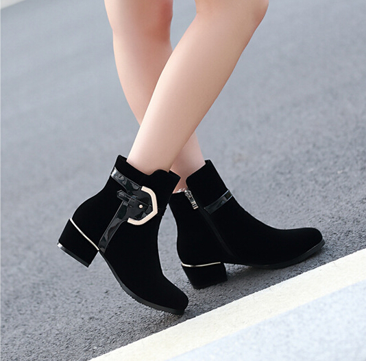 patent leather duck boots