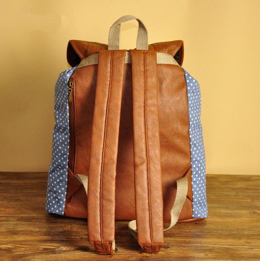 Blue Polka Dots Backpack on Luulla