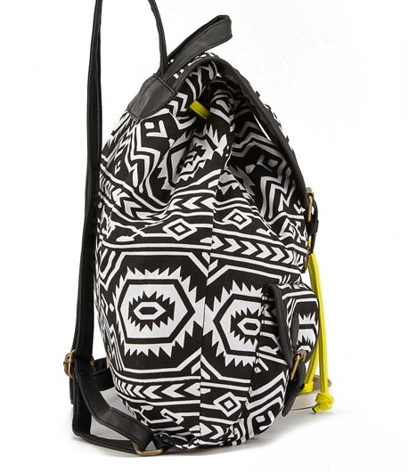 sleek leather backpack