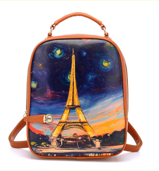 Fresh Cute Effie Tower Paint Backpack