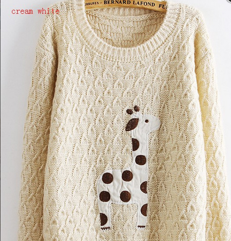 Retro Snowflake Pullover Loose Knitted Sweater Coat