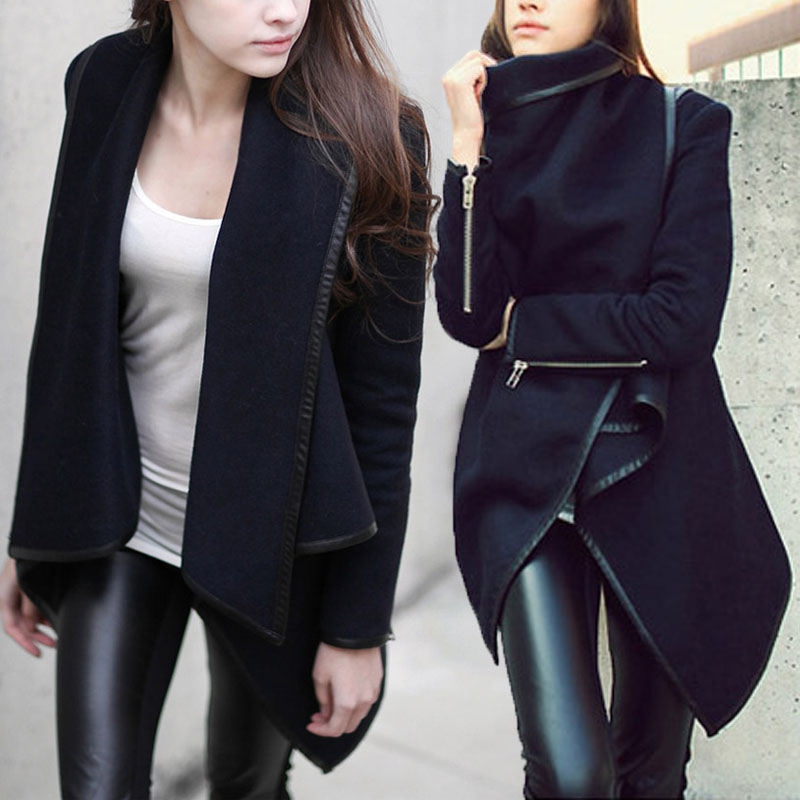 S/M/L/XL/XXL Fashion Womens Slim WOOL Warm Long Coat Jacket Trench Windbreaker Parka Outwear
