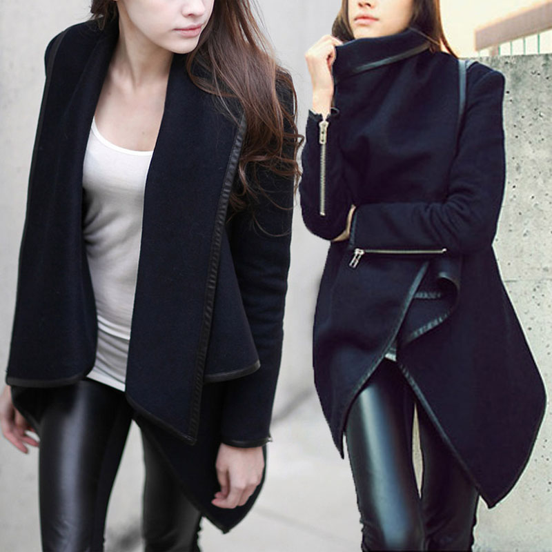 S/m/l/xl/xxl Fashion Womens Slim Wool Warm Long Coat Jacket Trench Windbreaker Parka Outwear