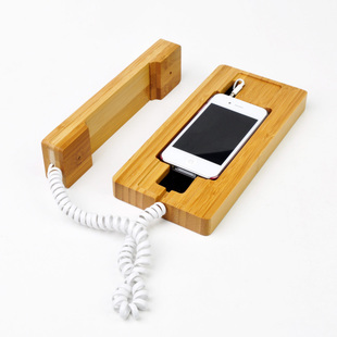 Natural Bamboo Radiation-proof Handset For Iphone