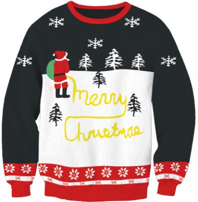 Christmas Sweater Printed Sweatshirt Unisex Cloth