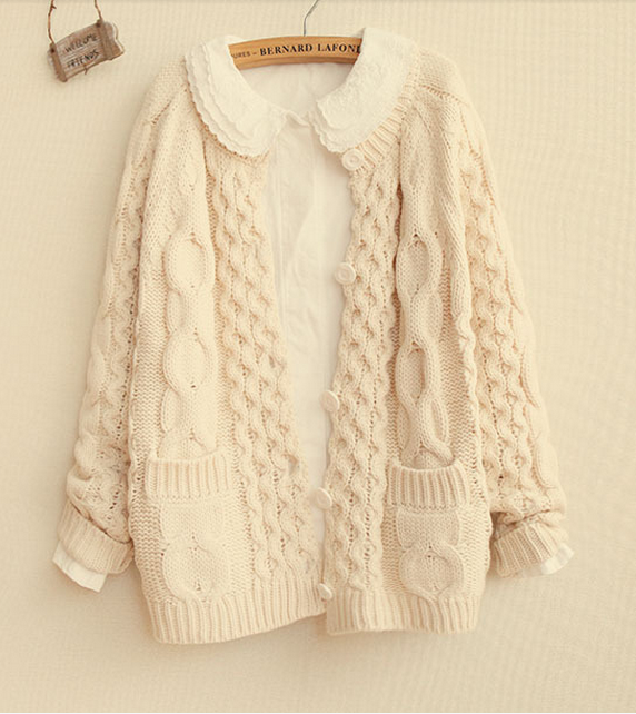 Autumn/winter Knitting Twist To Restore Ancient Ways More Cardigan Sweater Sweater Dress Coat