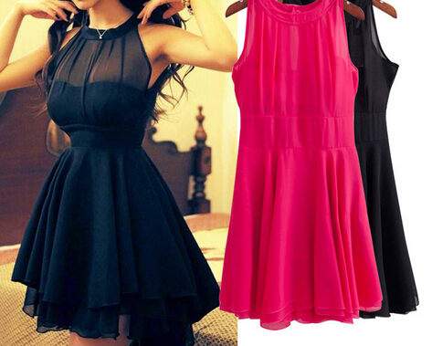 chiffon styles for slim ladies