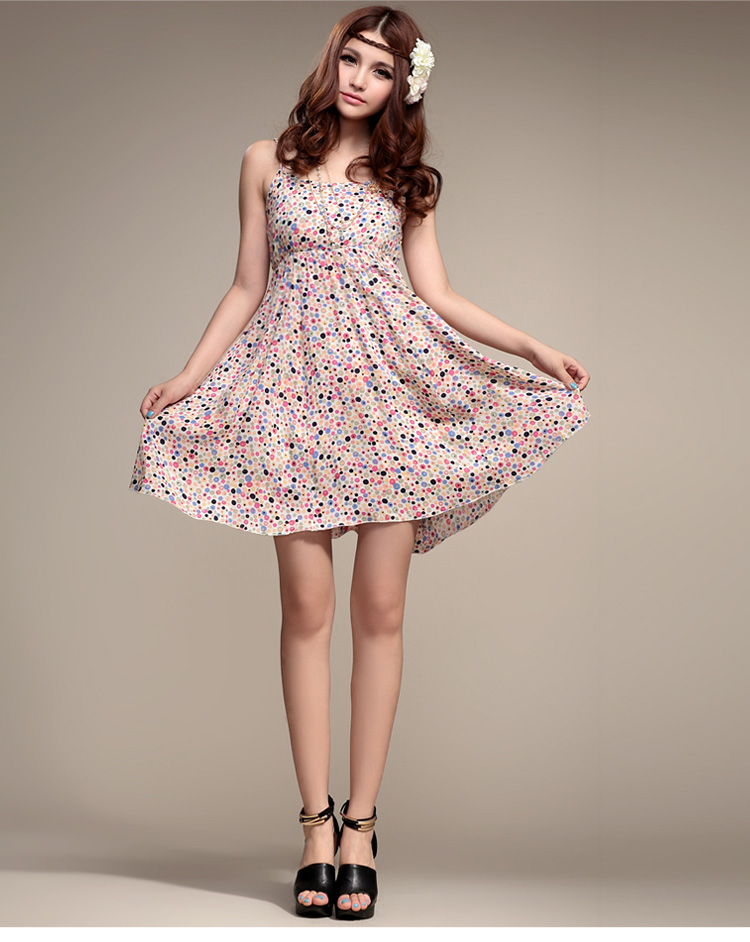 Sexy 2014 Fashion Spring New Korean Version Of The Small Floral Fresh And Sweet Bottoming Dress
