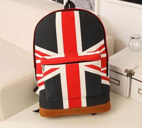New Arrival Canvas Shoulder Bag British Flag Punk Bag Backpack Schoolbag