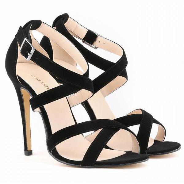 fashion peep toe bandage pumps