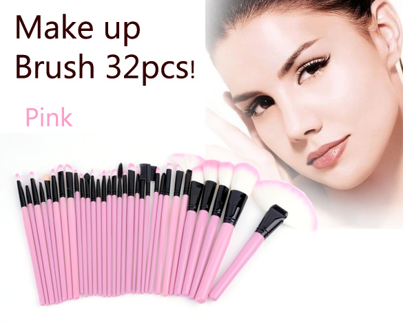32 Pcs Makeup Brush Set Cosmetic Pencil Lip Liner Make Up Kit Holder Bag Pink WL1K5XIZ698GX79MSCG99 HBLIFDWG0P9