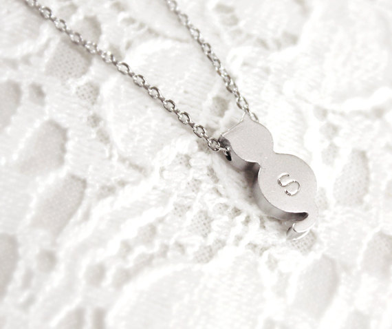 Personalized Initial Cat Necklace Initial Jewelry Best Friend Necklace Friendship