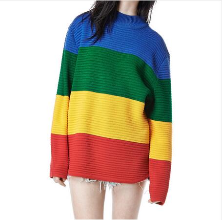 rainbow color sweater