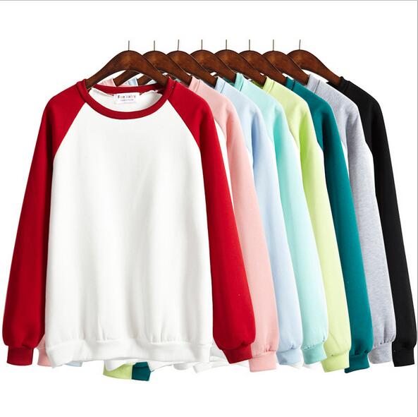 Pure color loose Hoodie sweater
