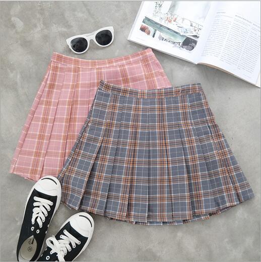  Gradient Pleated Skirt