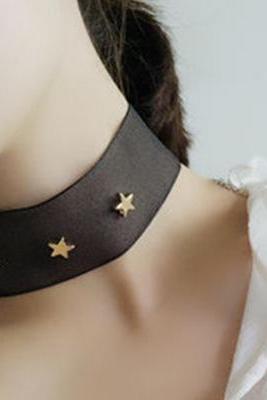 cool Stars Wire Cloth Necklace