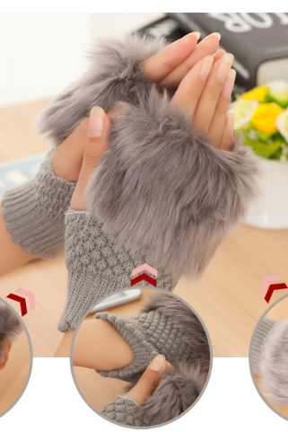Handmade Knitted Fingerless Gloves