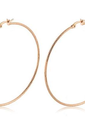 Gold Rigant 18K RGP Circle Hoop Earrings
