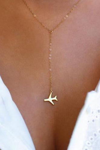 Travel Lover Airplane Necklace