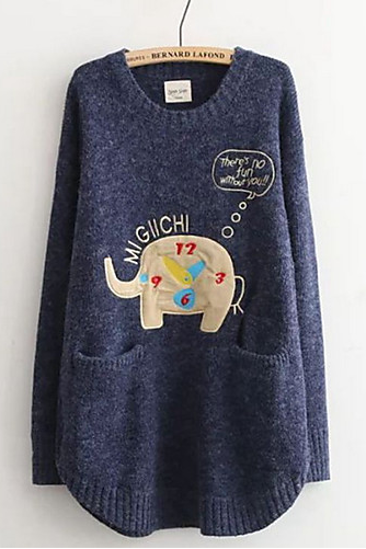 Women&amp;#039;s Solid Colored / Geometric Basic Pullover