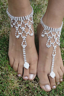 Women's Barefoot Sandals - Bird Fashion Jewelry Silver For Wedding Party Halloween 