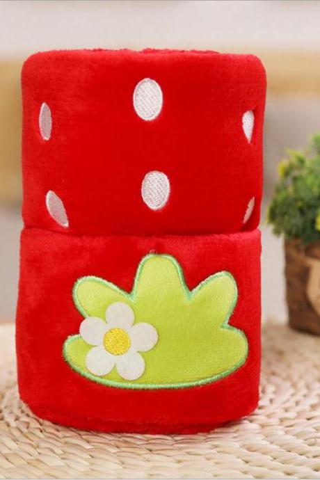 Christmas gift/cartoon strawberry, Cactus, carrot air conditioning blanket/children blanket