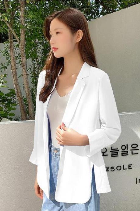 Spring and summer casual thin chiffon small suit jacket