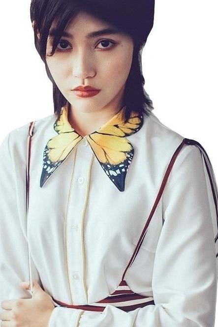 Butterfly Wings Fake Collar Shirt