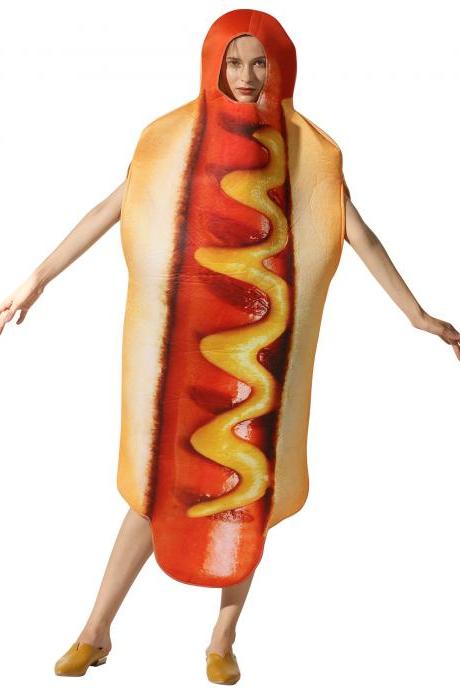 Halloween party costume hot dog cosplay costume