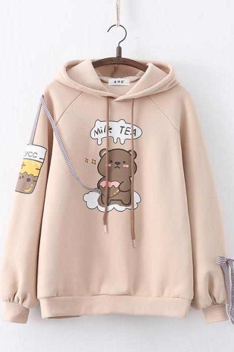 New cute bear hoodie