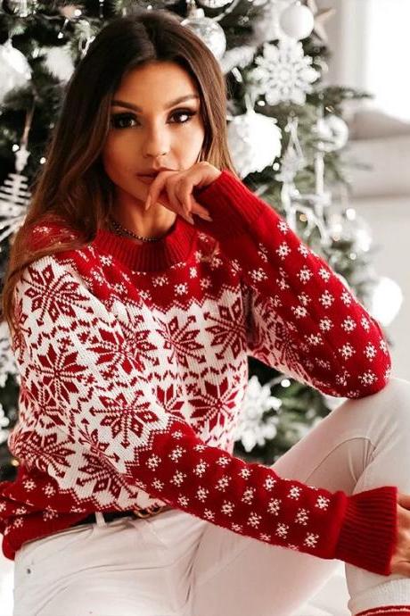 Women Winter Christmas Sweater