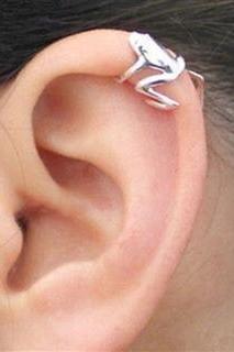 Stainless Steel Tree Frog Fake Cartilage Ear Cuff