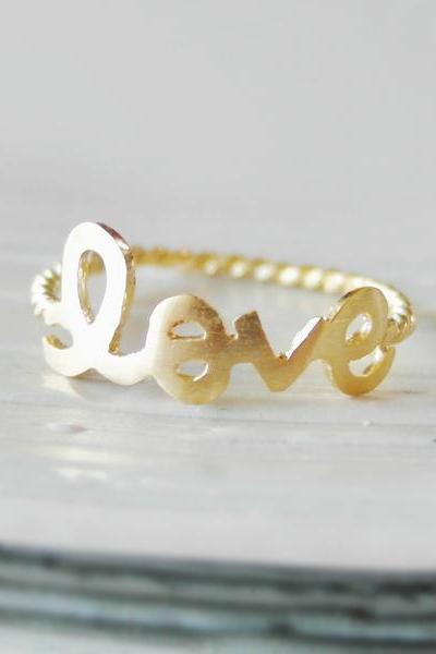 Love Ring 6.5 Size In Gold