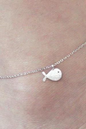 Tiny Whale Anklet