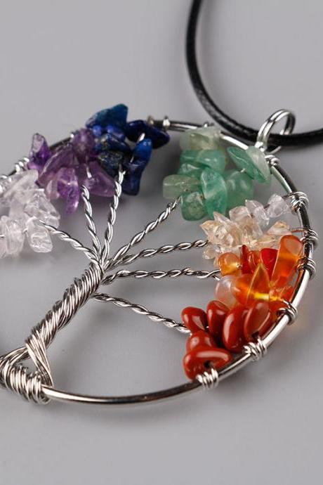 2016 New fashion sexy Tree of Life Crystal Necklace