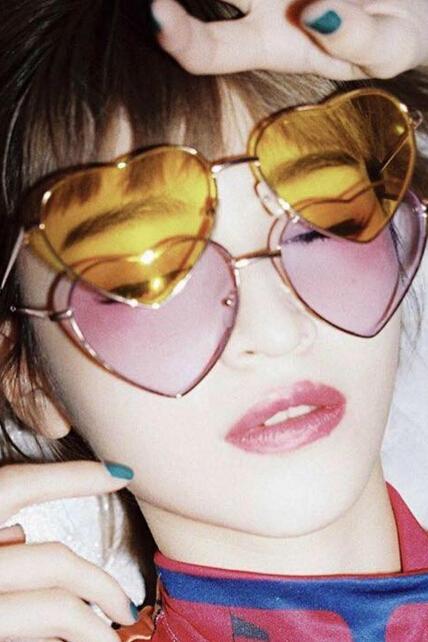 2016 summer Vintage Heart Shaped Sunglasses